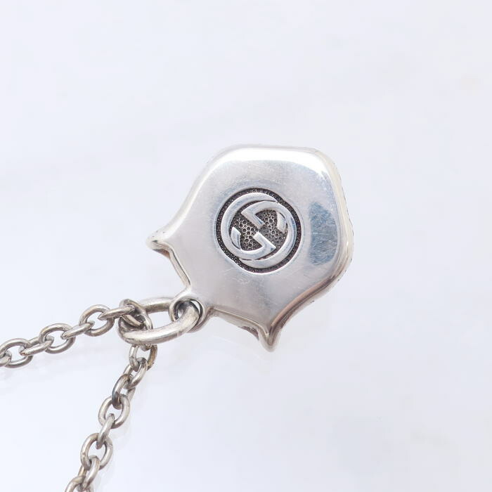 楽天市場】GUCCI グッチ キャットヘッド ペンダント ネックレス 925 SV