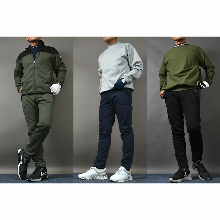 楽天市場】ゴルフウェア メンズ パンツ 冬 秋 防寒 防風 裏フリース 裏