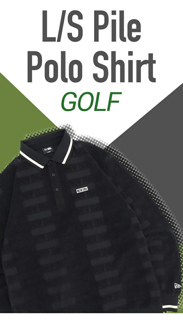 楽天市場】ニューエラ ゴルフ ウェア NEW ERA GOLF 長袖 ポロシャツ 黒