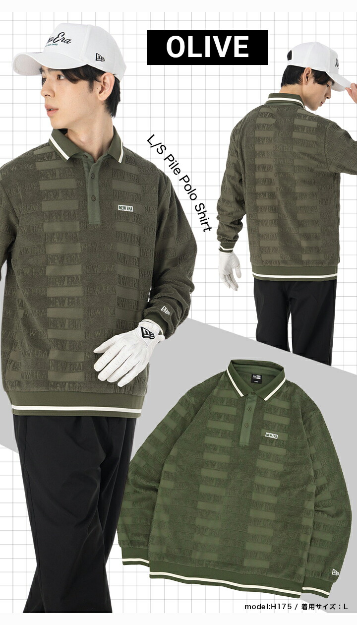 楽天市場】ニューエラ ゴルフ ウェア NEW ERA GOLF 長袖 ポロシャツ 黒