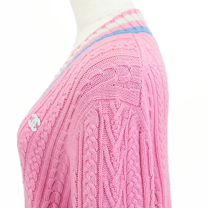 楽天市場】【美品】シャネル 2023SS P74550 カシミヤ ブレンド Vネック