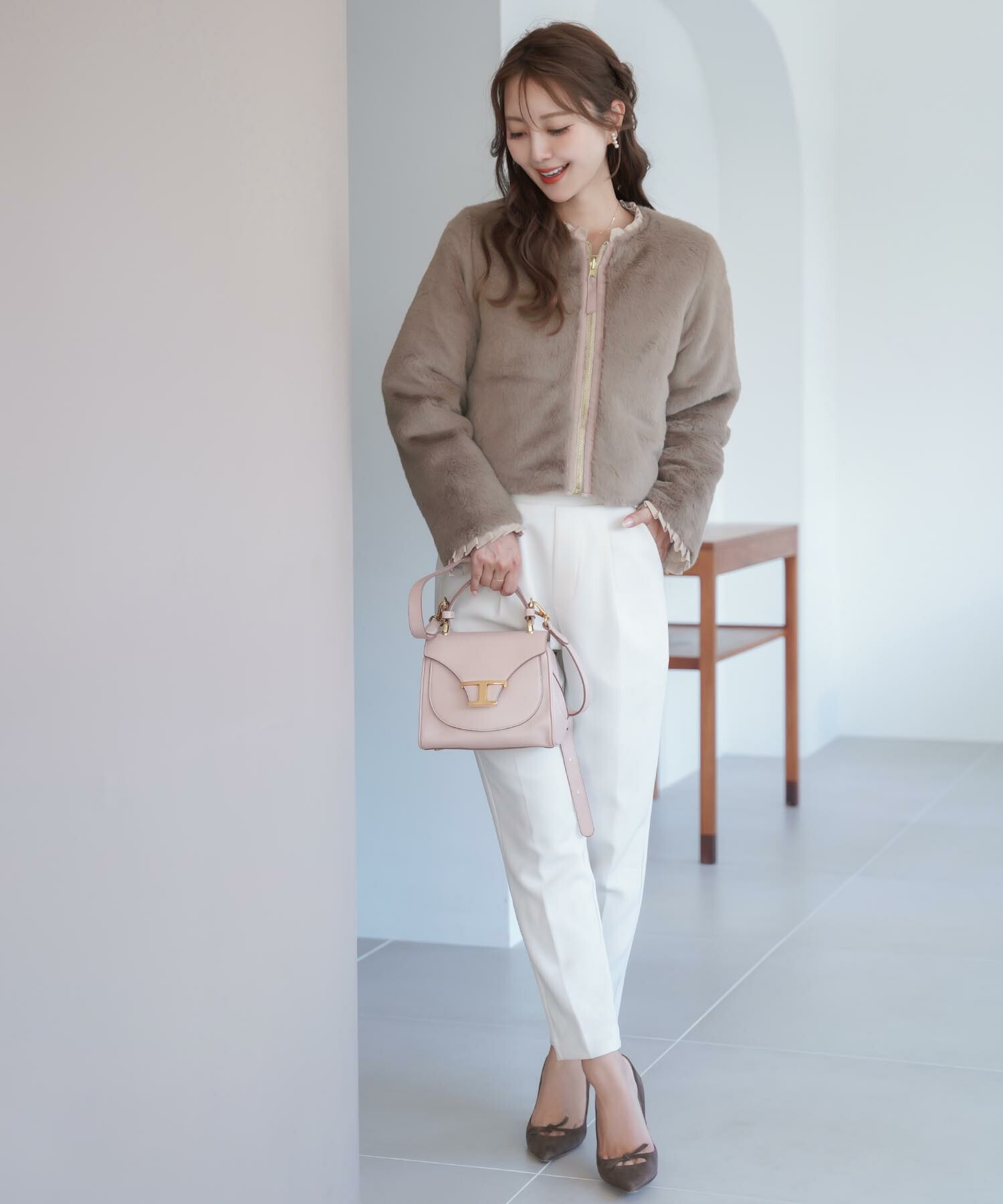 楽天市場】ダウン＆ファー リバーシブル ショート ジャケット le reve