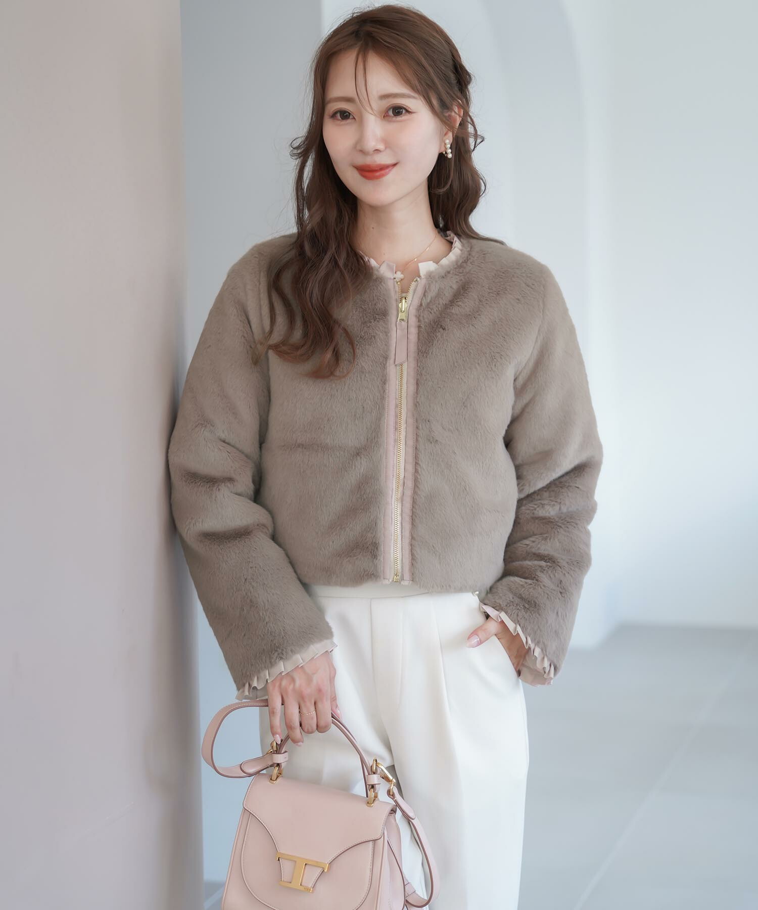 楽天市場】ダウン＆ファー リバーシブル ショート ジャケット le reve