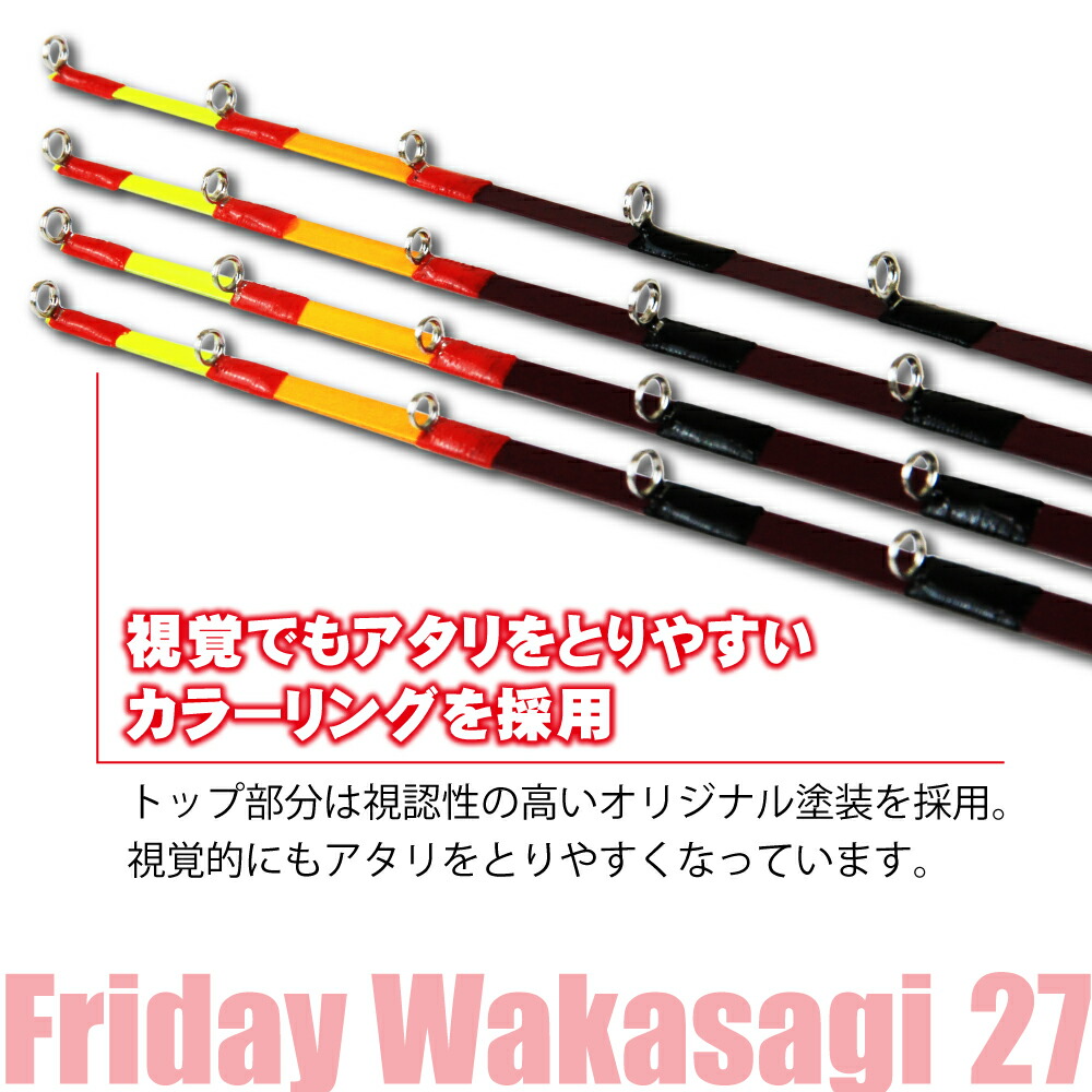楽天市場】フライデー ワカサギ替え穂先 27cm 1本 ＆ ハピソン 電動