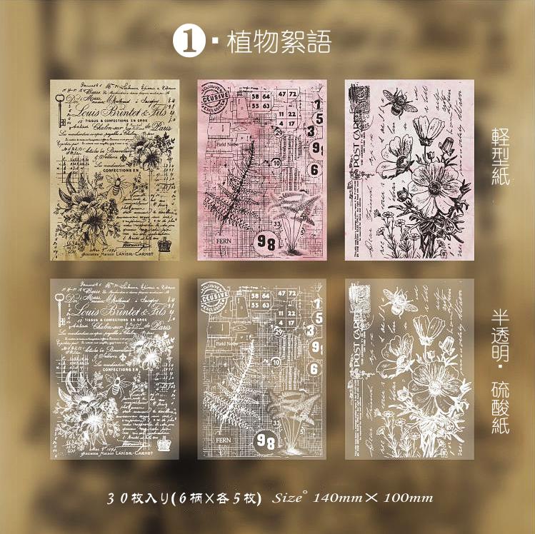 楽天市場】即日出荷 海外 ヴィンテージペーパー 透ける 硫酸紙 素材紙