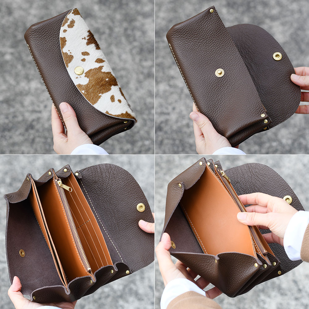 楽天市場】CMFR002 ハラコ カウファー 長財布 プランプ 広マチ かぶせ