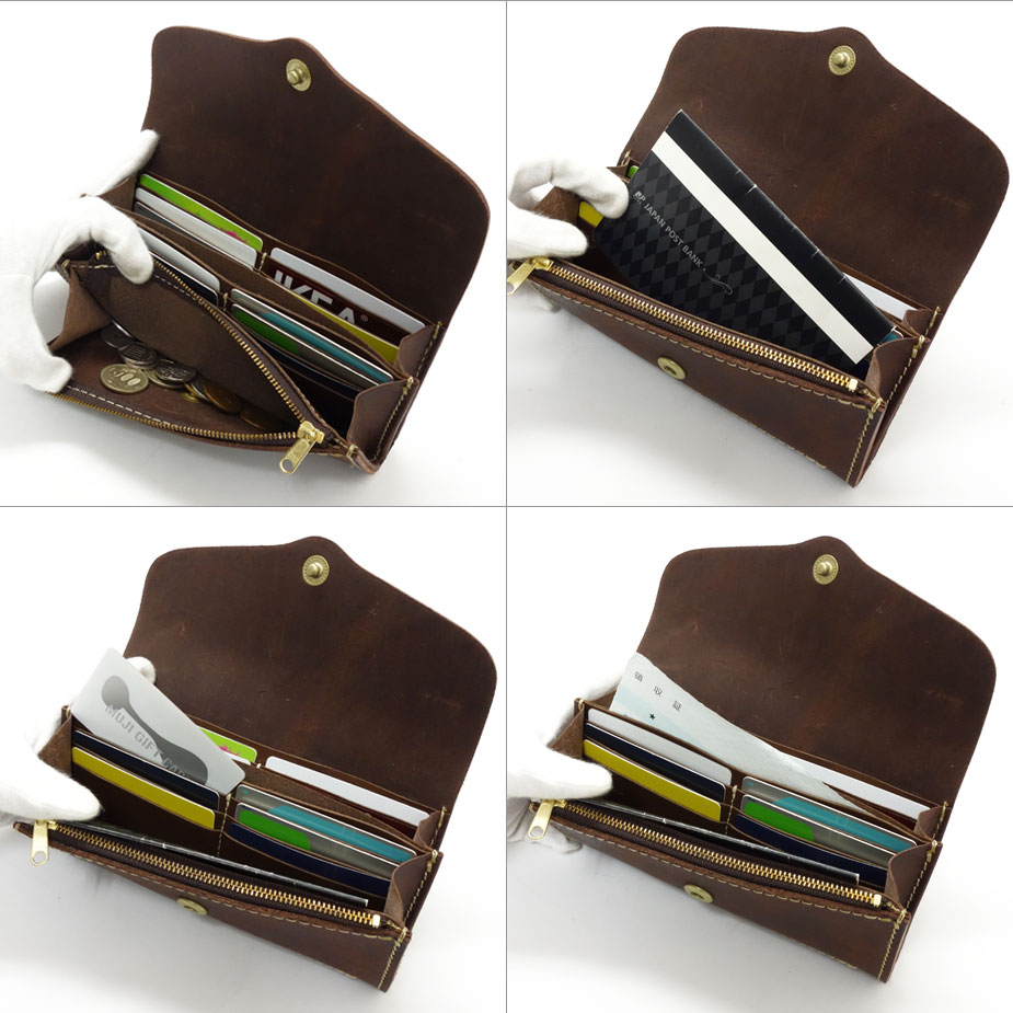 楽天市場】長財布 フラップ かぶせ イタリアンレザー プエブロレザー