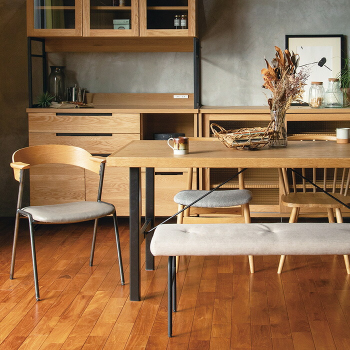 楽天市場】【公式】アデペシュ ダイニングチェア 木製 アイアン ダニス