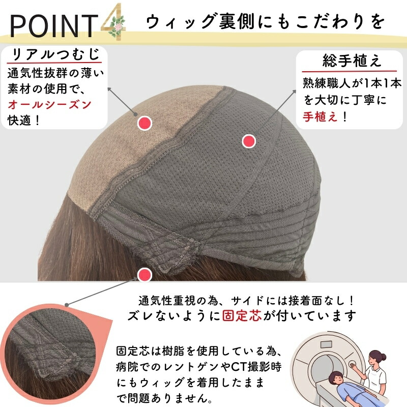 楽天市場】人毛100% フルウィッグ 医療用ウィッグ ウィッグ 人毛 医療