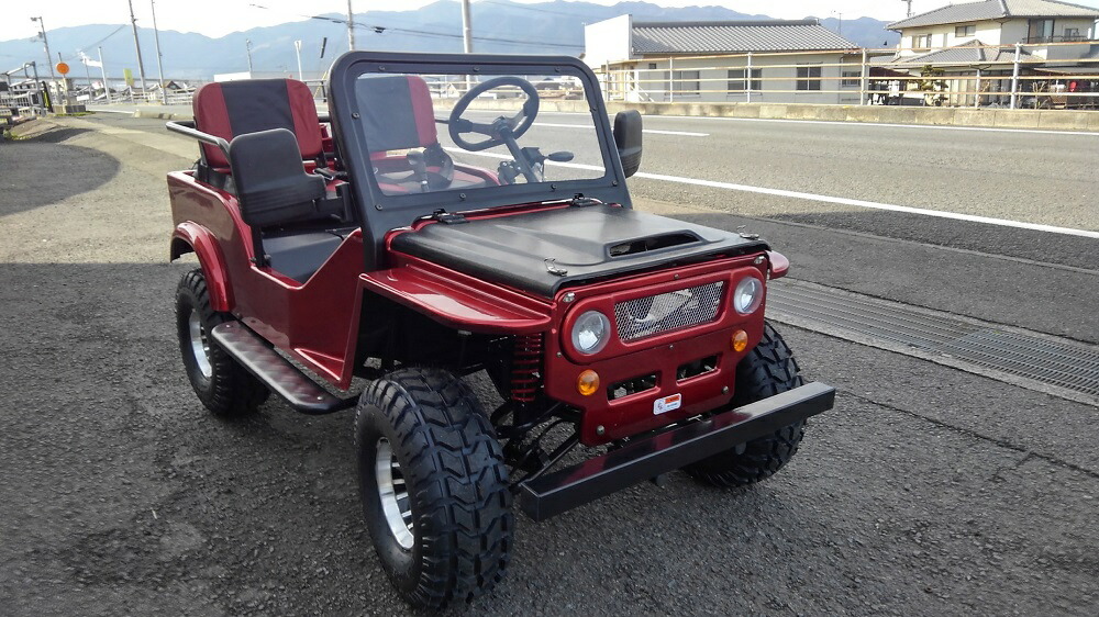 楽天市場】四輪バギー NEW ミニジープ サス付 アルミホイール レッド
