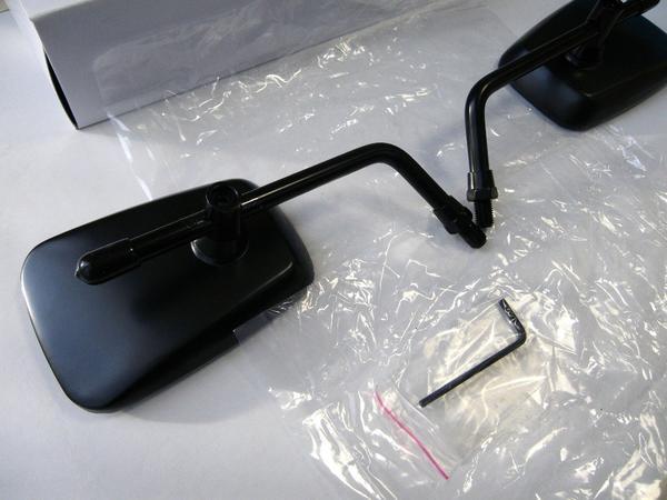 楽天市場】☆BLACK仕様！ AZタイプ ミラー 10mm 正ネジSET 【ステム