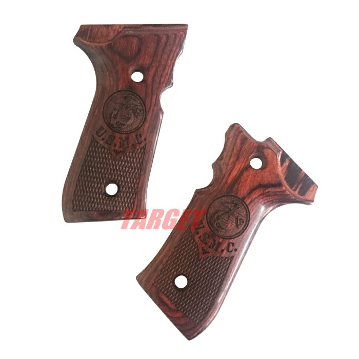 楽天市場】☆アルタモント ベレッタ M92F用 木製グリップ チェッカー