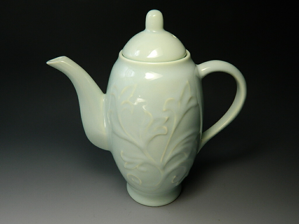 楽天市場】【茶道具/煎茶道具】 煎茶用 水注 青磁唐草 水差し 新品