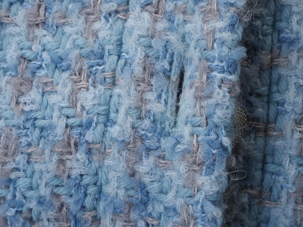 楽天市場】シャネル CHANEL ウール ツイード ブルゾン 服 ブルー