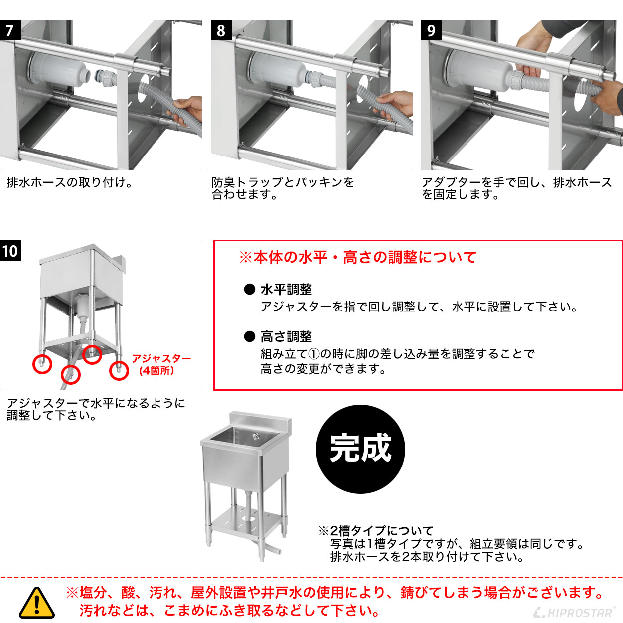 楽天市場】業務用 シンク 1槽式 900×600×高さ800 900-600【業務用