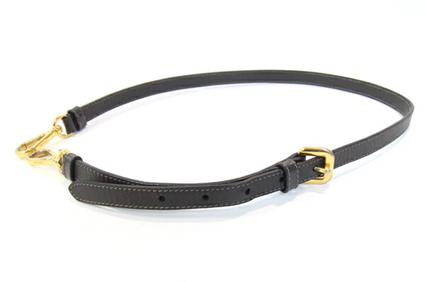 楽天市場】プラダ ショルダーストラップ ダークブラウン ゴールド金具