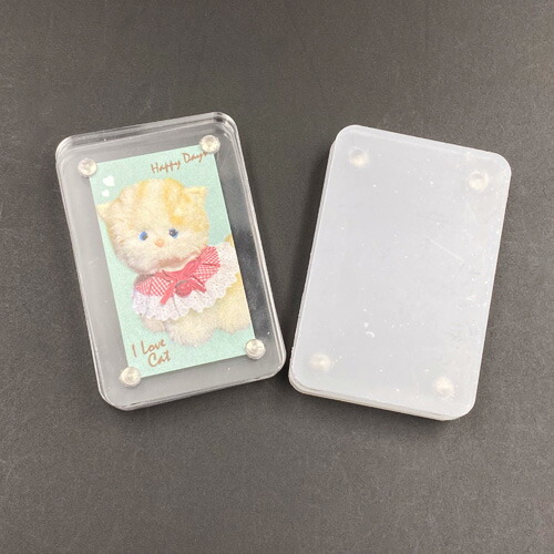 楽天市場】マグネットフォトスタンド クリア アクリル 写真 推し活 1個