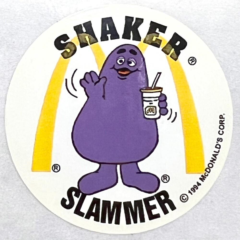 楽天市場】【メール便可】マクドナルドステッカー グリマス 1枚