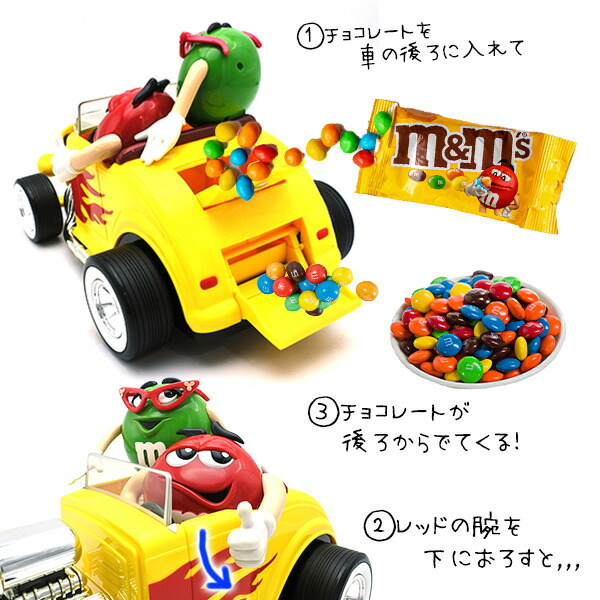 楽天市場】m&m's チョコレート ディスペンサー レッド グリーン