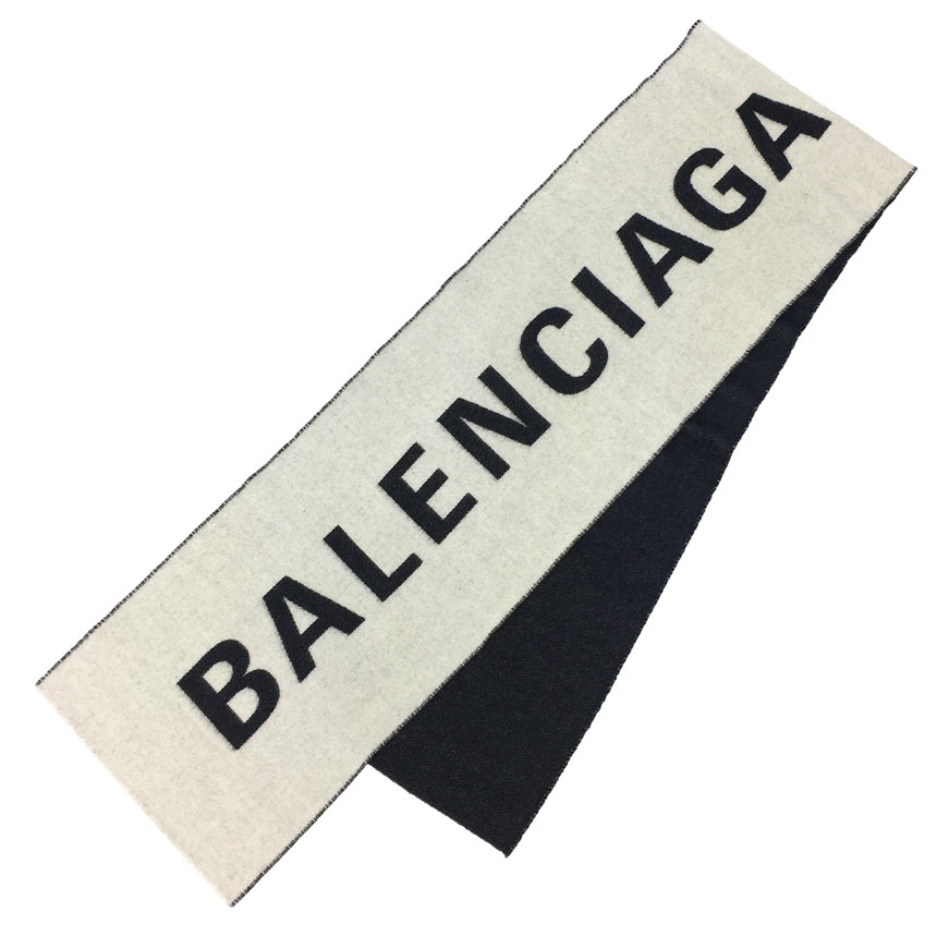 楽天市場】セール SALE BALENCIAGA バレンシアガ ロゴ マフラー