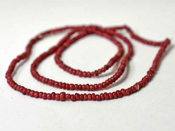 楽天市場】【2201】ANTIQUE金赤ホワイトハーツ小粒ビーズ一連（Φ3.0mm