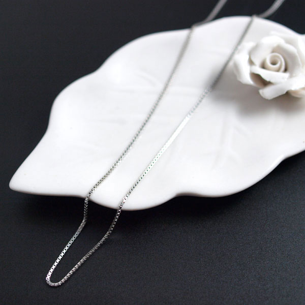 楽天市場】【2本セット】 シルバー925 ネックレス チェーン 40cm 45cm