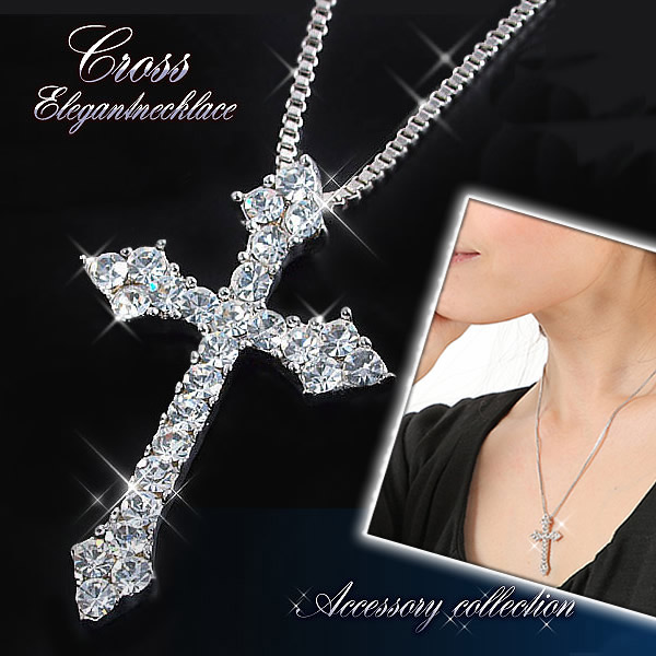 楽天市場】ネックレス クロス 大ぶり ペンダント クロスネックレス