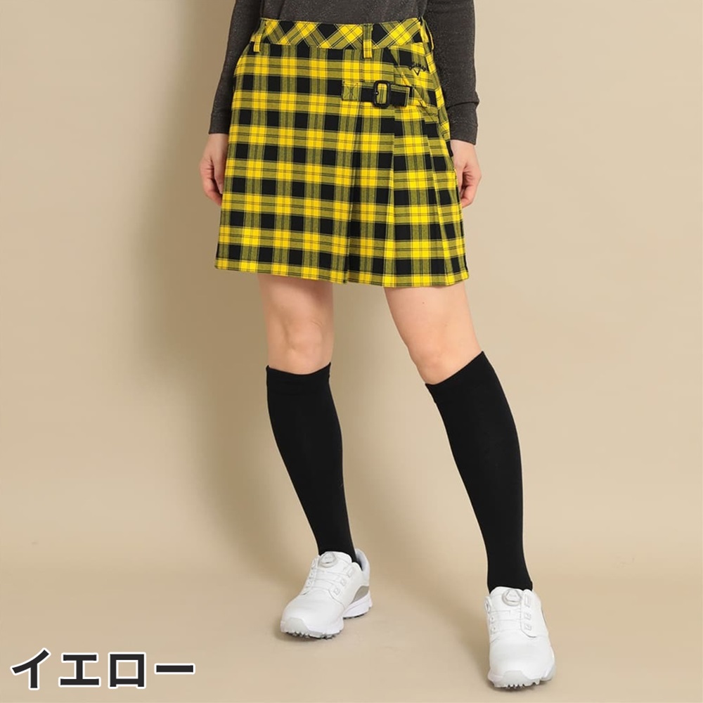 新品・タグ付き】Callaway XSERIES 撥水 スカート チェック M 新品