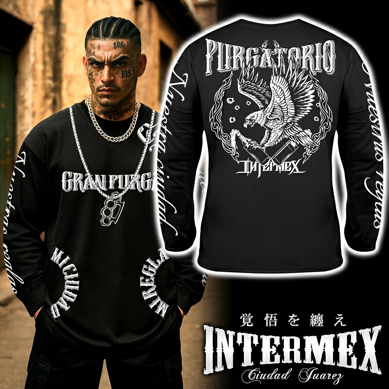 楽天市場】長袖 Tシャツ 服 メンズ ファッション INTERMEX 鷹 火炎瓶