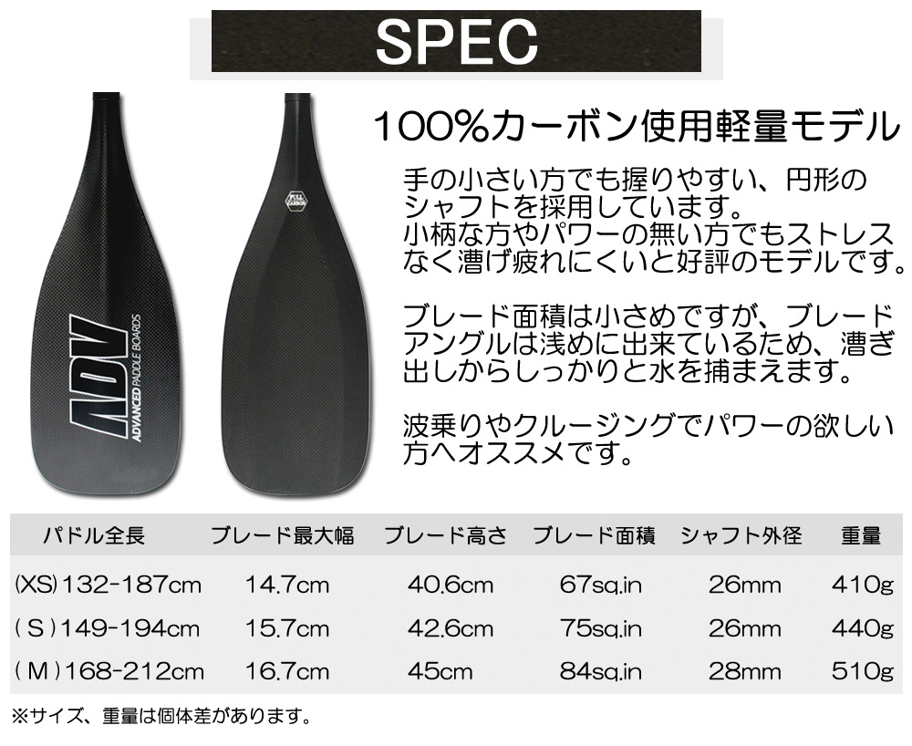 楽天市場】SUP サップ カーボンパドル 2ピース ADVANCED アドバンス
