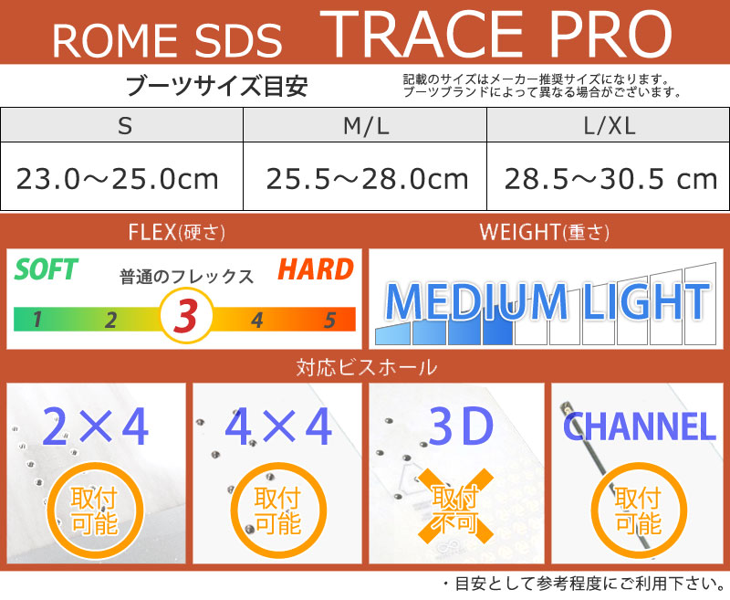 楽天市場】24-25 ROME SDS/ローム TRACE PRO トレースプロ メンズ