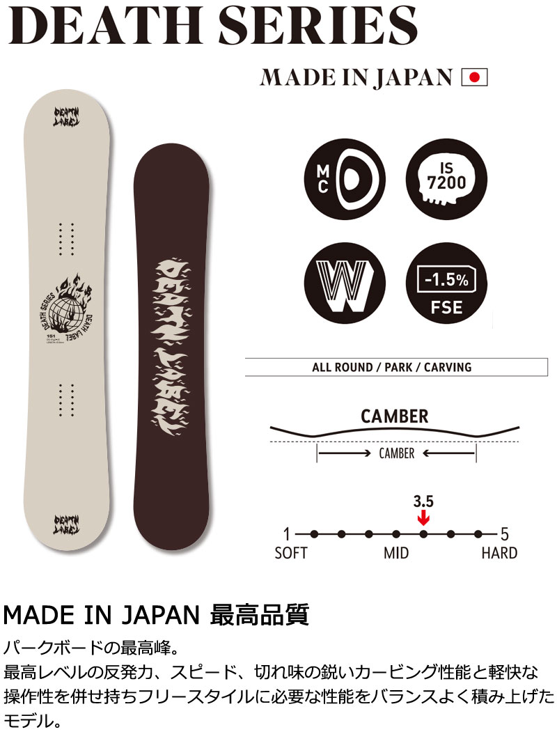 楽天市場】24-25 DEATH LABEL / デスレーベル DEATH SERIES デス