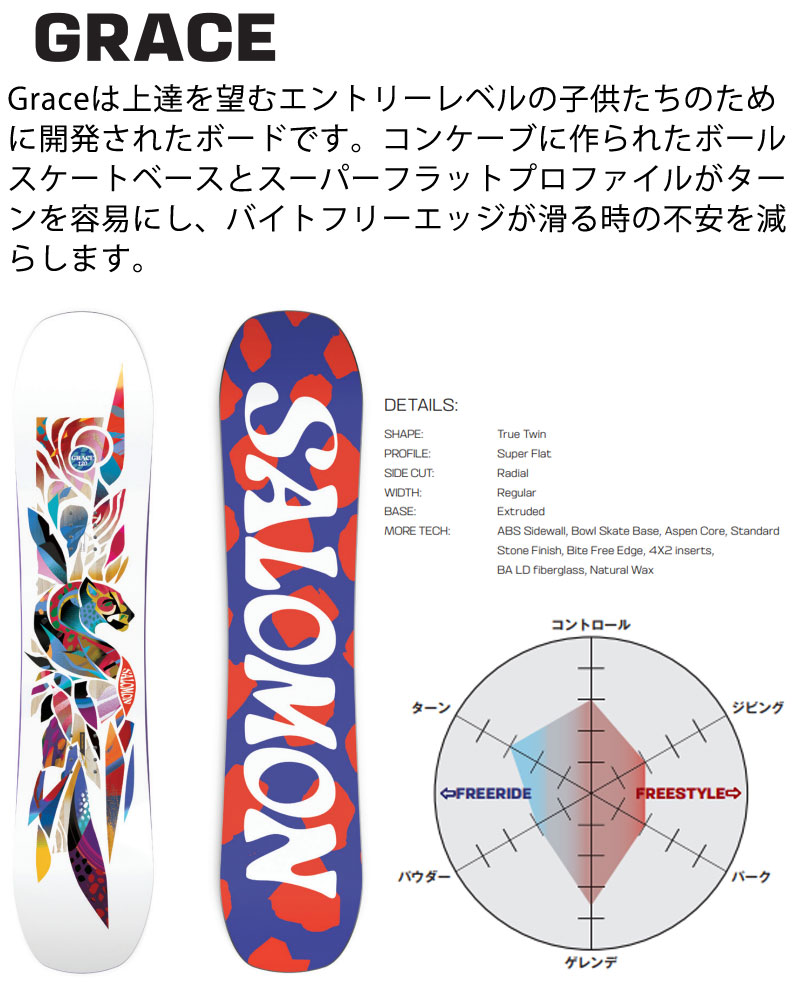 楽天市場】24-25 SALOMON / サロモン GRACE グレース キッズ ユース