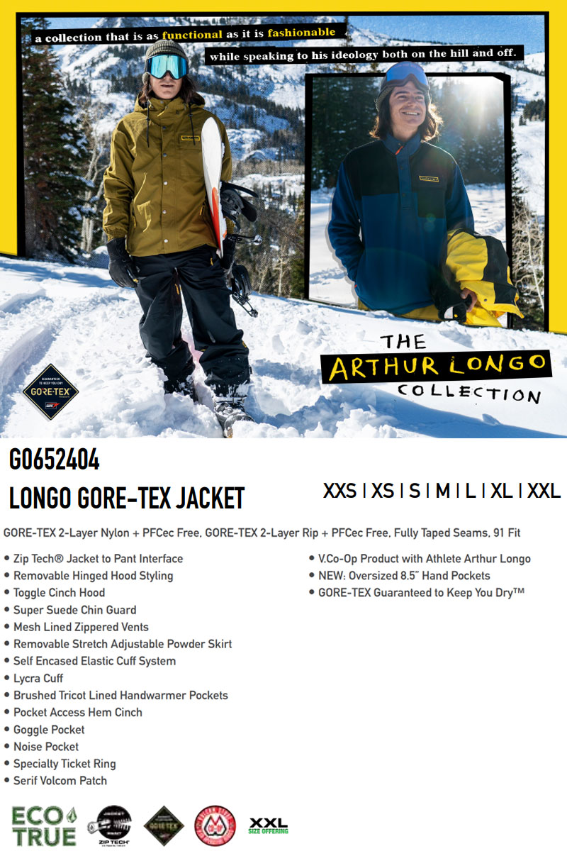 楽天市場】23-24 VOLCOM/ボルコム LONGO GORE-TEX jacket メンズ