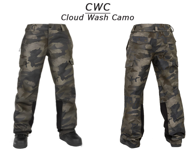 6671 ボルコム パンツ 迷彩柄 ゴアテックス カモフラ スノボ