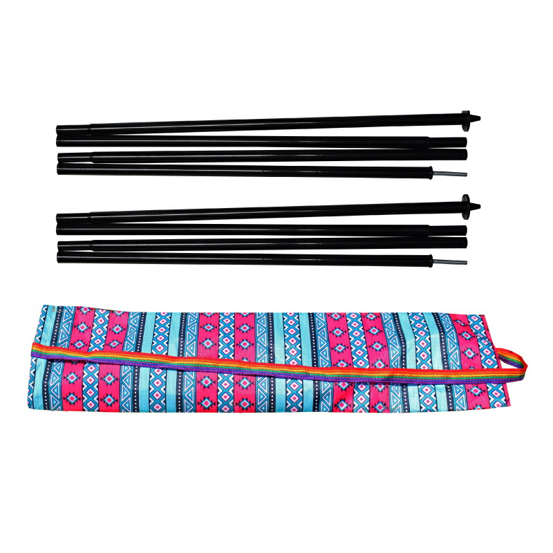 楽天市場】タープポール【2本入り】2m×15mm おしゃれな収納袋付き