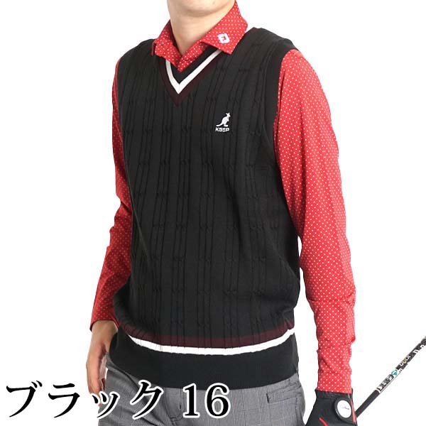楽天市場】ゴルフウェア メンズ ベスト 冬 秋 ニット ウール ゴルフ