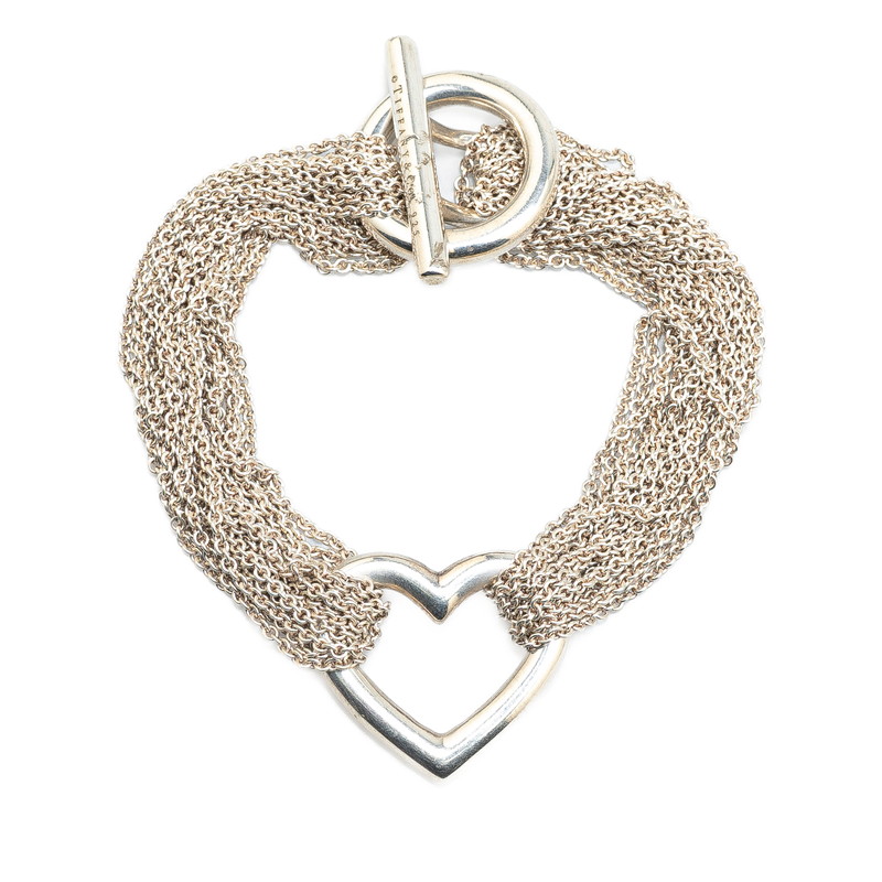 楽天市場】ティファニー オープンハート トグル チェーン ブレスレット