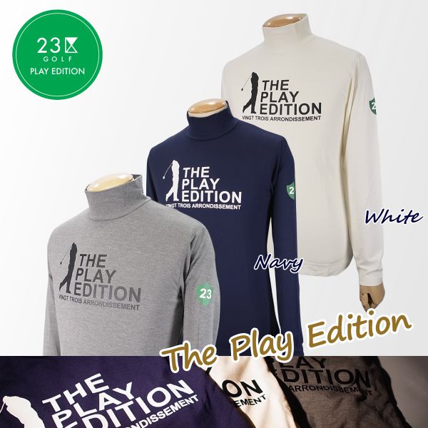 23区 Golf グレー 長袖　 Play Your Own　Lサイズ 23区 Golf グレー 長袖 Play Your Own Lサイズ