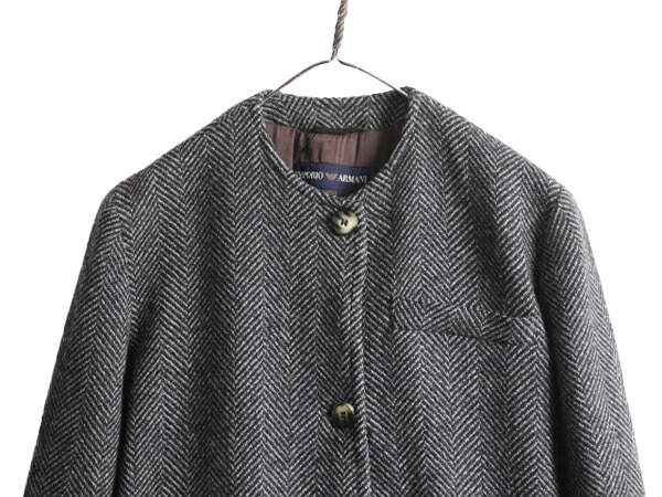 楽天市場】90s イタリア製 エンポリオ アルマーニ ノーカラー ロング