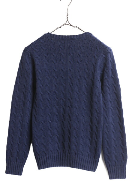 楽天市場】ラルフローレン Vネック コットン ケーブル ニット セーター