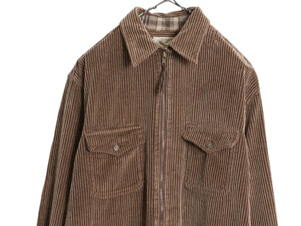 楽天市場】90s ST JOHN'S BAY フルジップ 太畝 コーデュロイ シャツ