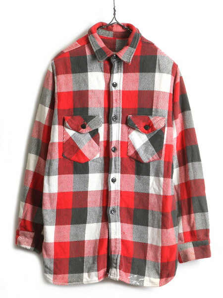 楽天市場】60s ビンテージ □ ブランド不明 マチ付き チェック 長袖