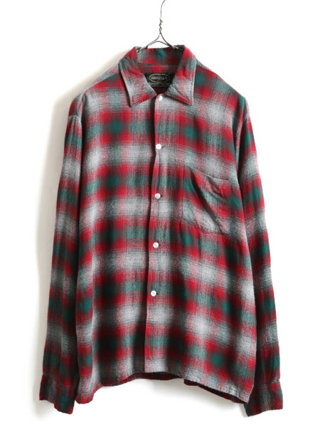 楽天市場】60s USA製 ☆ オンブレ チェック レーヨン 長袖 シャツ