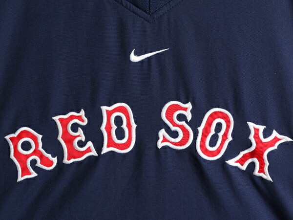 楽天市場】00s MLB オフィシャル ナイキ レッドソックス Vネック プル