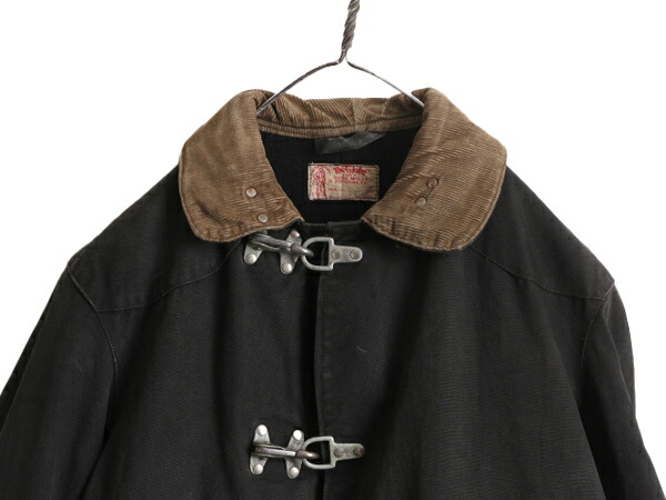 楽天市場】50s ☆ Globe ファイヤーマン ロング コート メンズ L / 黒