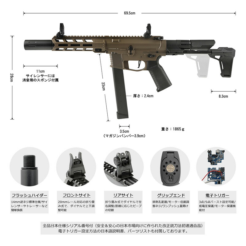 楽天市場】HTGベーシック スマートPCC 電子トリガー 電動ガン