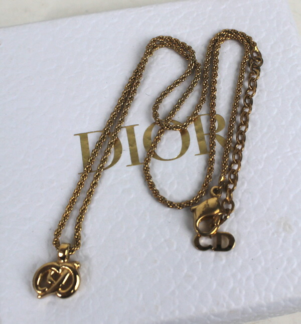 楽天市場】クリスチャンディオール ネックレス ゴールド 美品 q430