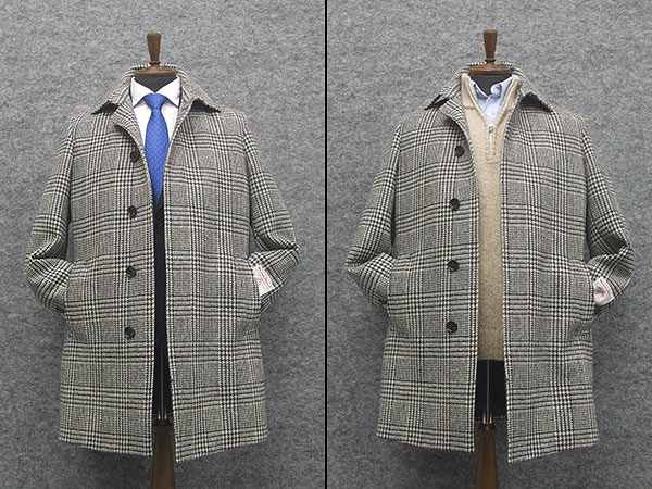 楽天市場】英国生地 [Harris Tweed]ハリスツイード ステンカラーコート