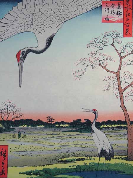 楽天市場】□龍香堂□「劉長青」復刻木版 歌川広重浮世絵『箕輪金杉